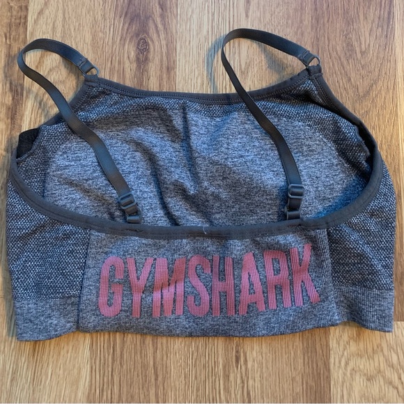 Gymshark Dusky Pink/Gray Flex Sports Bra & Leggings Set - Picture 7 of 9